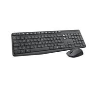 Logitech MK235 Combo con Teclado y Ratón Inalámbrico para Windows, Receptor USB Inalámbrico de 2,4 GHz, 15 Teclas FN, Batería de Larga Duración, PC, Portátil, Disposición QWERTY Español - Gris