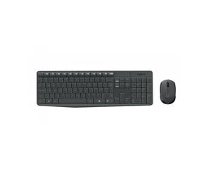 Logitech MK235 teclado RF inalámbrico AZERTY Francés Negro