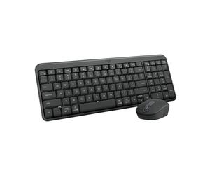 Logitech MK250 - Combo de Mouse y Teclado inalámbricos Bluetooth: conectividad rápida y fácil, Teclado inalámbrico Compacto, Mouse ambidiestro, construcción Duradera - Windows/MacOS - Grafito