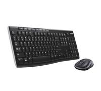 Logitech MK270 - Combo de teclado y ratón inalámbrico para Windows, 2.4 GHz inalámbrico, ratón compacto, 8 teclas multimedia y acceso directo, para PC y portátil, negro