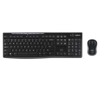 Logitech MK270 Combo Inalambrico con Teclado y Raton de 10 Metros, Receptor Unifying Nano, Bateria Larga Duracion 24-12 Meses, Diseno Antiderrames, Teclas Multimedia y Silenciosas