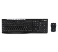 Logitech MK270 Teclado Inalámbrico Negro - Teclado Estándar, Inalámbrico, RF Inalámbrico, Negro, Ratón Incluido