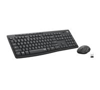 Logitech MK295 - Combinación de teclado y ratón inalámbrico con tecnología SilentTouch, Numpad, seguimiento óptico avanzado, sin retrasos, inalámbrico, 90% menos ruido, grafito