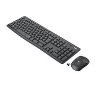 Logitech MK295 Combo de Ratón y Teclado Inalámbricos, Disposición QWERTY Italiano, Gris