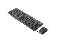 Logitech MK295 Combo de Ratón y Teclado Inalámbricos, Disposición QWERTY Italiano, Gris