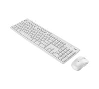 Logitech MK295 Combo de Ratón y Teclado Inalámbricos, Disposición QWERTZ Alemán, Blanco