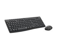 Logitech MK295 Silent Combinación de Teclado y Ratón Inalámbricos con SilentTouch, Seguimiento Óptico, Tecnología Inalámbrica sin Demoras, 90% Menos de Ruido, QWERTY Español, Negro