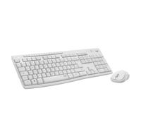 Logitech MK295 Combo de Ratón y Teclado Inalámbricos, Disposición QWERTY Inglés Reino Unido, Blanco