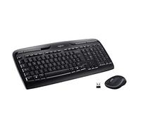 Logitech Wireless Combo MK330 teclado Ratón incluido Oficina USB QWERTY Español Negro, Gris
