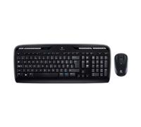 Logitech Wireless Combo MK330 teclado Ratón incluido Oficina USB QWERTY Español Negro, Gris