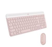 Logitech MK470 Combo con Teclado Inalámbrico Estilizado - Compacto, Silencioso, Receptor USB 2.4 GHz, Conectividad Plug n' Play - Disposición QWERTZ Alemán - Rosa