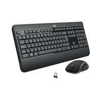 Logitech 920-008680 teclado Ratón incluido Universal USB QWERTY Español Negro, Blanco