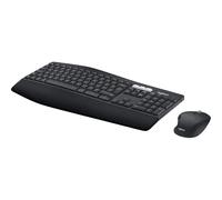 Logitech MK850 RF Wireless + Bluetooth QWERTZ Keyboard Switzerland Black - Stand