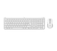 Logitech MK950 Signature Slim, Teclado y ratón inalámbricos - Blanco, Disposición QWERTY Italiano