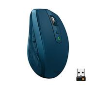 Logitech MX Anywhere 2S Ratón Inalámbrico, Multi-Ordenadores, 2.4 GHz y Bluetooth con Receptor Unifying USB, Seguimiento Láser 200/4000 DPI Toda Superficie, 7 Botones, Portátil/PC/Mac/iPad OS, Azul