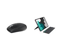 Logitech MX Anywhere 3S Ratón Inalámbrico Compacto + Flip Folio, Funda con Teclado para iPad Pro (M4) y iPad Air de 13 Pulgadas (M2 y M3) (2024, 2025), QWERTY Español - Grafito