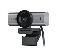 Logitech MX Brio Ultra HD 4K - Cámara web de colaboración y transmisión, 1080p a 60 FPS, micrófonos duales de reducción de ruido, modo show, USB-C, cubierta de cámara web, funciona con Microsoft Teams