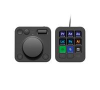 Logitech MX Creative Console, keypad programable con 9 Teclas LCD Personalizables y dial de Control para diseño gráfico, edición de vídeo, fotografía, Uso con Adobe, Zoom, Spotify - Grafito