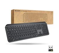 Logitech MX Keys Advanced for Business - Teclado inalámbrico Iluminado, Receptor USB Logi Bolt, Bluetooth, Teclas retroiluminadas, Recargable, Windows/Mac/Linux, QWERTY Español - Grafito