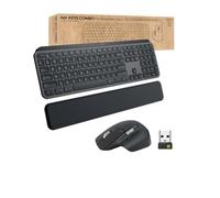 Logitech MX Keys Combo para empresas | Gen 2, teclado/ratón inalámbrico de tamaño completo, QWERTY Inglés Reino Unido - Gris