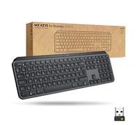 Logitech MX Keys for Business, Teclado retroiluminado inalámbrico, Disposición AZERTY Francés - Gris
