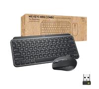 Logitech MX Keys Mini Combo para Negocios, Teclado y Mouse inalámbricos compactos, tecnología Logi Bolt, Bluetooth, Windows/Mac/Chrome/Linux, Gris