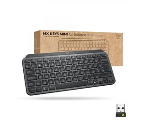 Logitech MX Keys Mini for Business -keyboard - podświetlenie - bezprzewodowa - Bluetooth LE - QWERTY - English INT - graphite