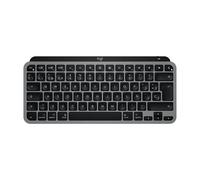 Logitech MX Keys Mini for Mac, Teclado inalámbrico Minimalista (Gris) | Para MacBook Pro, Macbook Air, iMac, iPad, compacto, Bluetooth, retroiluminación, USB-C, escritura optima, QWERTY US INT'L