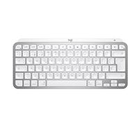 Logitech MX Keys Mini Teclado Inalámbrico Minimalista, Compacto, Bluetooth, Retroiluminado, USB-C, Compatible con Apple macOS, iOS, Windows, Linux, Android, de Metal, QWERTY Español - Gris claro