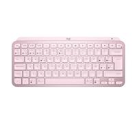 Logitech MX Keys Mini Teclado Inalámbrico Minimalista, Compacto, Bluetooth, Retroiluminado, USB-C, Compatible con Apple macOS, iOS, Windows, Linux, Android, de Metal, QWERTY Español - Rosa