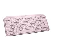 Logitech MX Keys Mini Teclado inalámbrico - Pan QWERTY | Compacto, Bluetooth, Retroiluminado, USB-C, Compatible con Apple macOS, iOS, Windows, Linux, Android, PAN QWERTY - Rosa