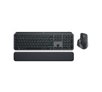 Logitech MX Keys S Combo - Teclado y Ratón Inalámbricos con Apoyo | Iluminación, Desplazamiento Rápido, Bluetooth, USB C, para Windows/Linux/Chrome/Mac, Disposición QWERTY Portugués -Gris