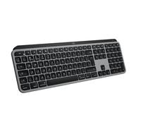 Logitech MX Keys S para Mac, Teclado inalámbrico, Escritura fluida y precisa como en un portátil, Bluetooth USB C Recargable para MacBook Pro, Macbook Air, iMac, iPad -Gris Espacial - QWERTY