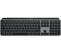 Logitech MX Keys S para Mac, Teclado inalámbrico, Escritura fluida y precisa como en un portátil, Bluetooth USB C Recargable para MacBook Pro, Macbook Air, iMac, iPad -Gris Espacial - QWERTZ