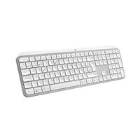 Logitech MX Keys S Teclado inalámbrico, Perfil Bajo, Escritura Fluida Silenciosa, Teclas Programables, Iluminación, Bluetooth, Carga USB C, para Windows, Linux, Chrome, Mac, QWERTY Español, Pale Grey