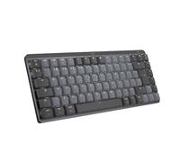 Logitech MX Mechanical Mini para Mac, Teclado inalámbrico Iluminado, interruptores de Perfil bajo de Alto Rendimiento, Teclas táctiles y silenciosas, USB-C, Apple, iPad, QWERTY US Intl-Gris Espacial