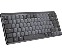 Logitech MX Mechanical Mini Wireless Keyboard iluminado, interruptores Clicky, retroiluminado, Bluetooth, USB-C, macOS, Windows, Linux, iOS, Android, metal - Grafito