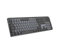 Logitech MX Teclado Mecánico Inalámbrico Iluminado Performance,Interruptores Táctiles silenciosos,Teclas retroiluminadas, Bluetooth, USB-C, macOS, Windows,Linux, iOS,Android,Metal,US INT'L QWERTY-Gris
