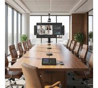 Logitech Pack de videoconferencia MTR Windows Logitech para sala grande Kit MTR Windows con Rally Plus, Tap + ThinkSmart Core Gen 2, pantalla iiyama 75”,