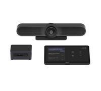 Logitech Pack Logitech MeetUp & Tap para salas pequeñas + NUC i5 Kit completo para salas pequeñas con barra de vídeo Meetup, tablet Tap y mini PC NUC i5,