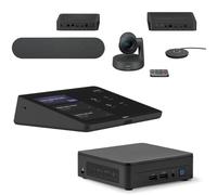 Logitech Pack sala mediana Logitech Rally & Tap + NUC i5 Solución completa con cámara, tableta táctil y mini PC NUC i5, para salas de tamaño medio que ejecutan