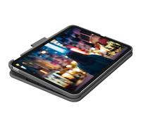 Logitech para iPad (10.ª generación) Funda con Teclado| Slim Folio con Teclado inalámbrico Integrado (Grafito) - Pan Nordic Layout
