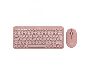 Logitech Pebble 2 Combo - Bluetooth LE - QWERTY - International USA -rose