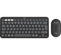Logitech Pebble 2 Combo - Disposición QWERTZ Alemán, Grafito | Silencioso, portátil, personalizable, Logi Bolt, Bluetooth, Easy Switch para Windows, MacOS, iPadOS, Chrome, QWERTZ