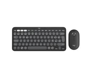 Logitech Pebble 2 Combo, Teclado y ratón inalámbricos, discretos | Portátiles, personalizables, Logi Bolt, Bluetooth, Easy-Switch, Windows, macOS, iPadOS, Chrome, QWERTY Español - Grafito