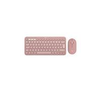 Logitech Pebble 2 Set Función Multi-Dispositivo Silencioso Inalámbrico Turco Q Teclado y Ratón Set - Rosa