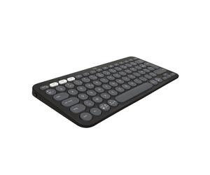 Logitech Pebble Keys 2 K380s - Clavier - sans fil - Bluetooth LE - AZERTY - Français - graphite ton sur ton