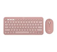 Logitech Pebble Keys 2 K380s, Teclado Bluetooth multidispositivo, accesos directos, estilizado y portátil, Easy-Switch, Windows, macOS, iPadOS, Android, ChromeOS, Disposición QWERTY UK - Rosa