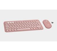Logitech Pebble Keys 2 K380s, Teclado Bluetooth multidispositivo, accesos directos, estilizado y portátil, Easy-Switch, Windows, macOS, iPadOS, Android, ChromeOS, Disposición QWERTY UK - Rosa