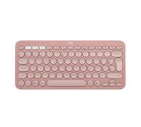 Logitech Pebble Keys 2 K380s, Teclado Bluetooth multidispositivo, accesos directos, estilizado y portátil, Easy-Switch, Windows, macOS, iPadOS, Android, ChromeOS, Disposición QWERTY Españo - Rosa